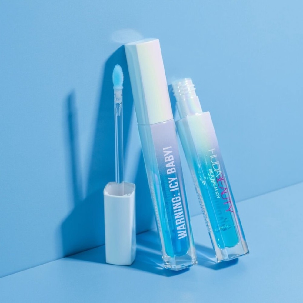 💎 HUDA BEAUTY SILK BALM ICY Cryo-Plumping Lip Balm New Full-Size